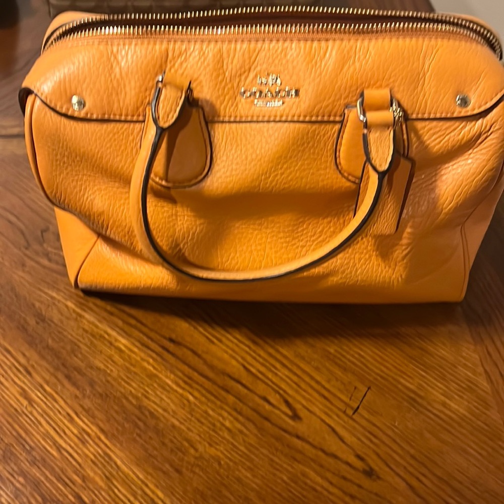 Coach yellow purse